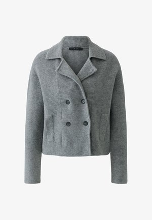 Oui, STRICKJACKE - Strickjacke - steel grey