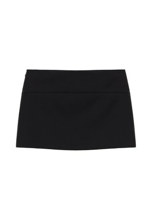 PULL&BEAR, MID-WAIST - SKORT - Minijupe - black