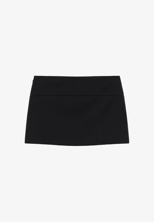 PULL&BEAR, MID-WAIST - SKORT - Minijupe - black