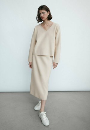 Jupe crayon - beige
