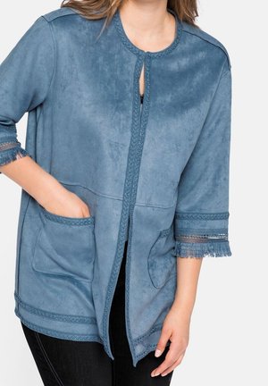 Kunstlederjacke - light blue