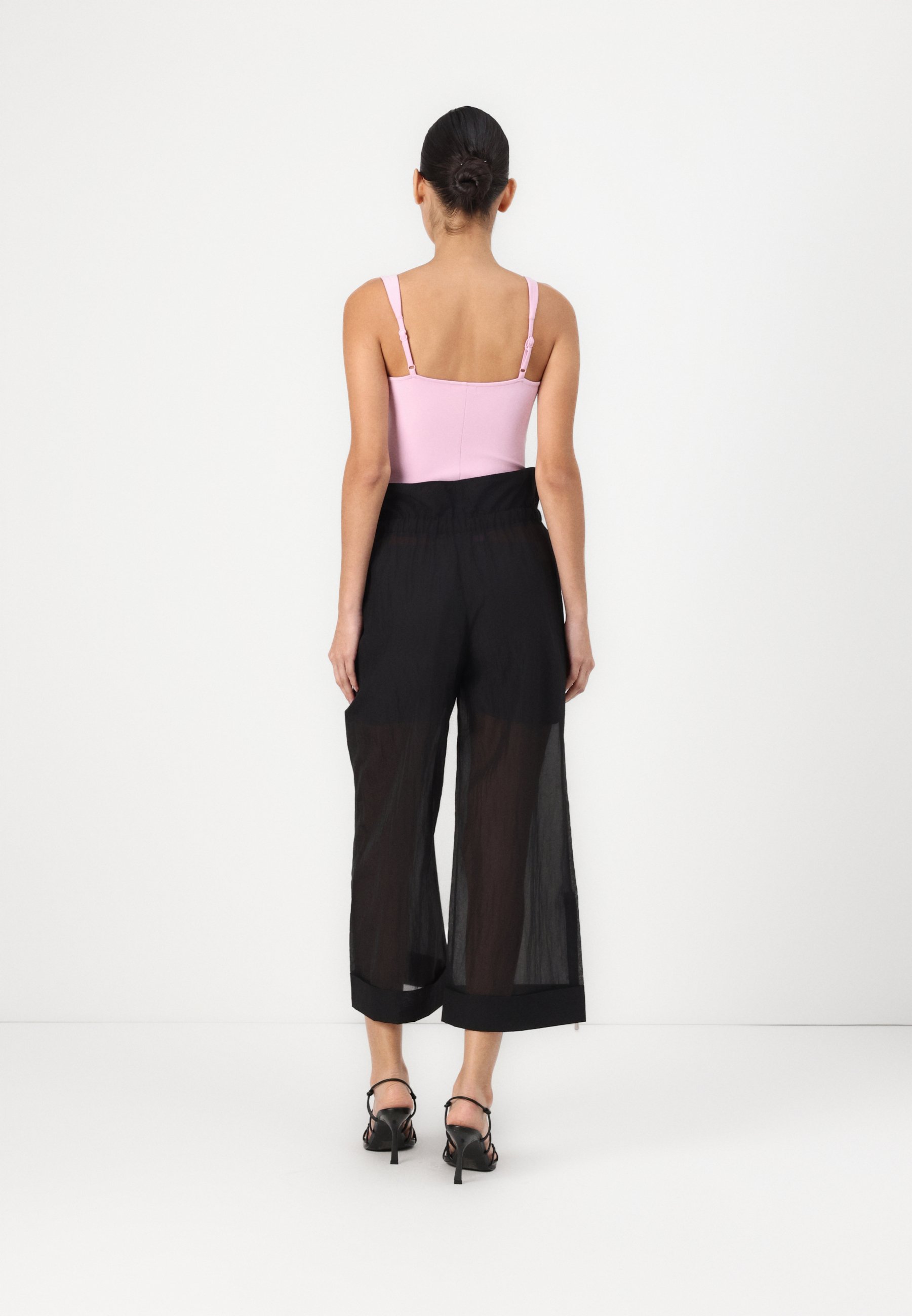 Pinko SOMEBODY PANTALONE RIPSTOP - Trousers - black