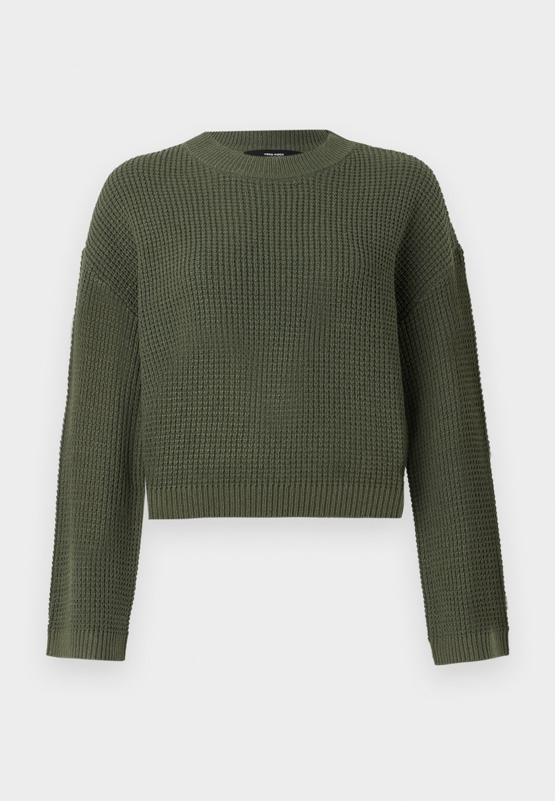 Vero Moda Rundhalspullover VMLAURA LS O-NECK PULLOVER BOO, Rundhalspulli
