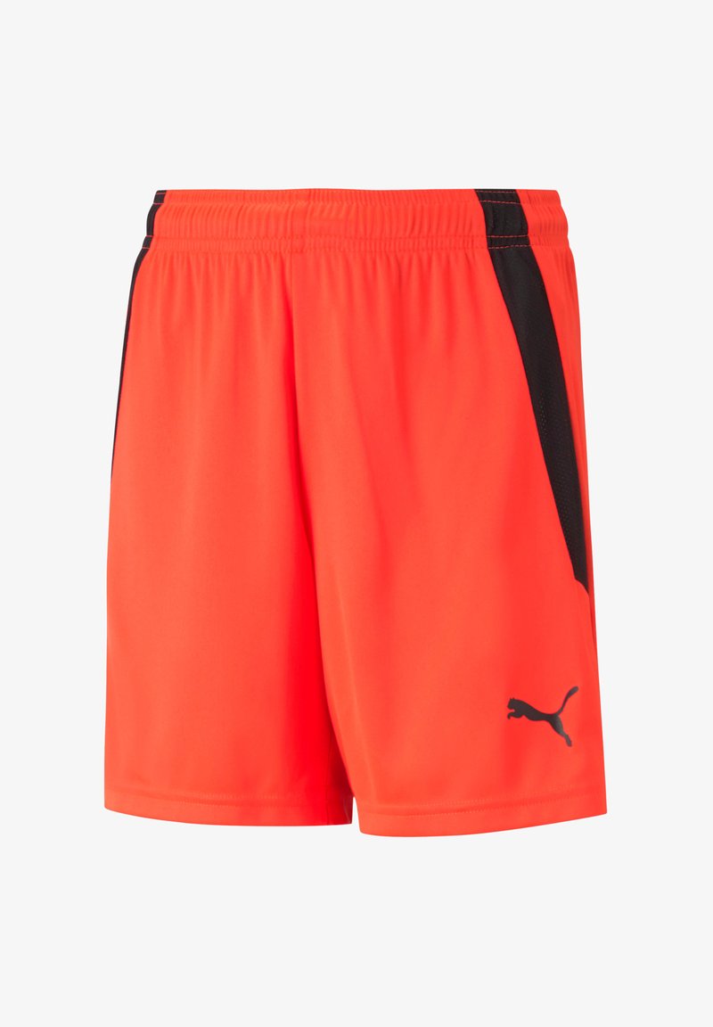 Puma TEAMLIGA - Kurze Sporthose - rotschwarz