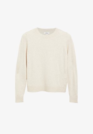 s.Oliver, STRICKPULLOVER - Trui - helles beige