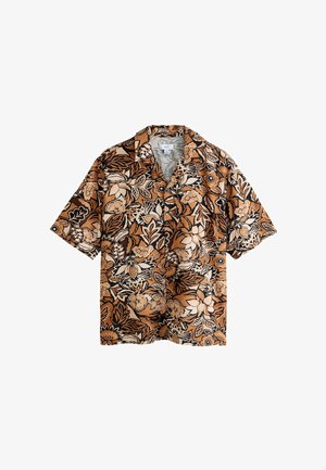 Next, REGULAR FIT - JAPANESE STYLE PRINT SHORT SLEEVE SHIRT . - Shirt - brown floral