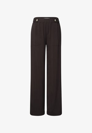 Street One Studio, WIDE LEG HOSE IM LOOSE FIT MIT GÜRTELDETAIL - Pantalon classique - charred brown