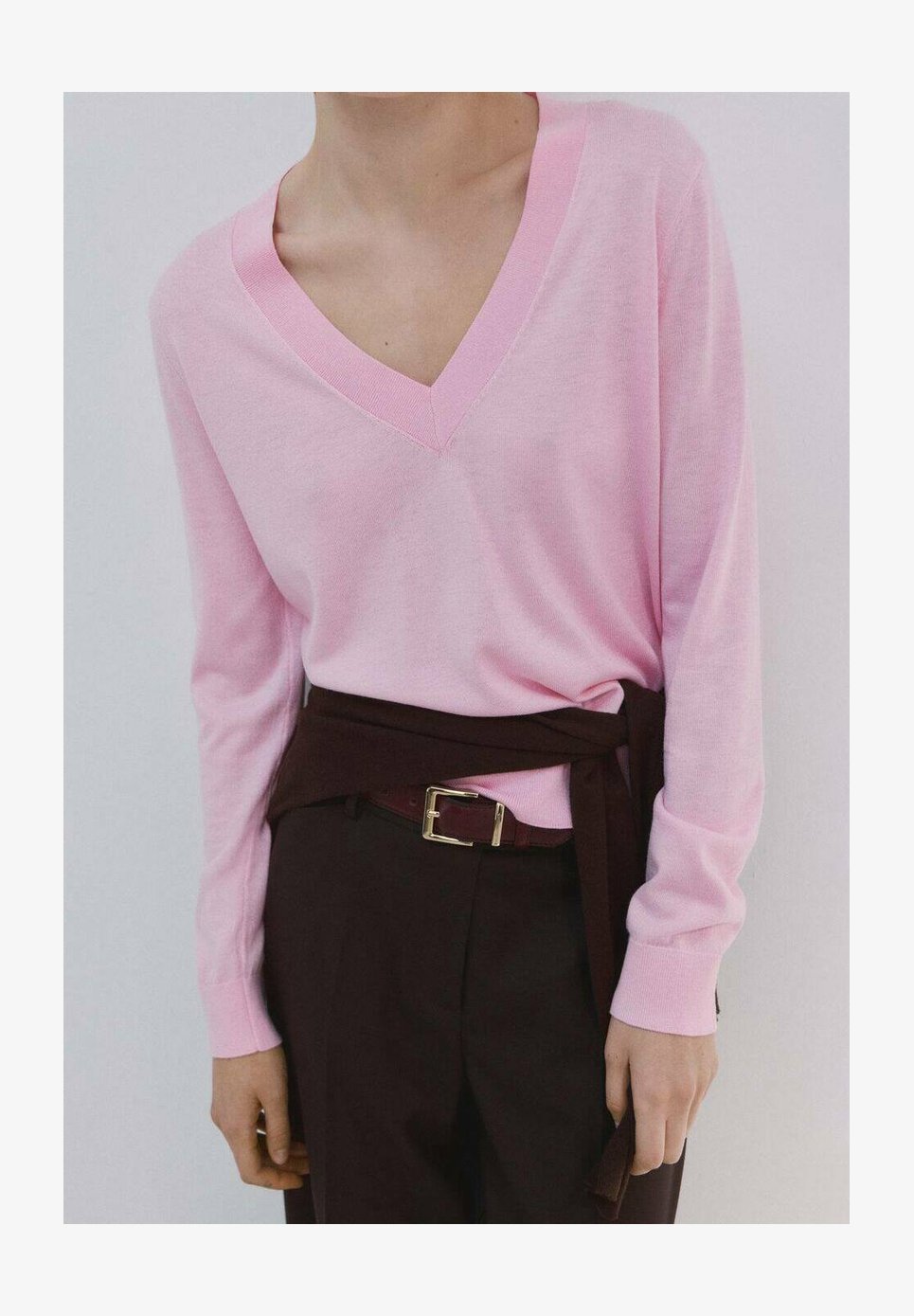 Zeagoo Maglione Donna A Maniche Lunghe Scollo A V Con Bottoni, Tinta Unita, Taglie S-XXL, Autunno Inverno