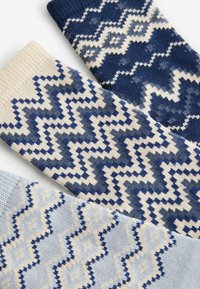 Next 3 PACK REGULAR FIT - Calze - blue fairisle