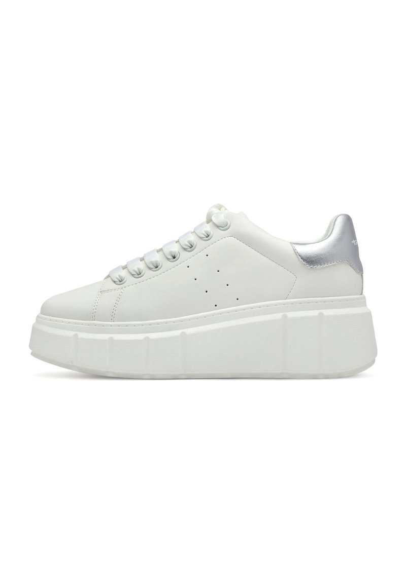 Tamaris Sneakers - a white silver