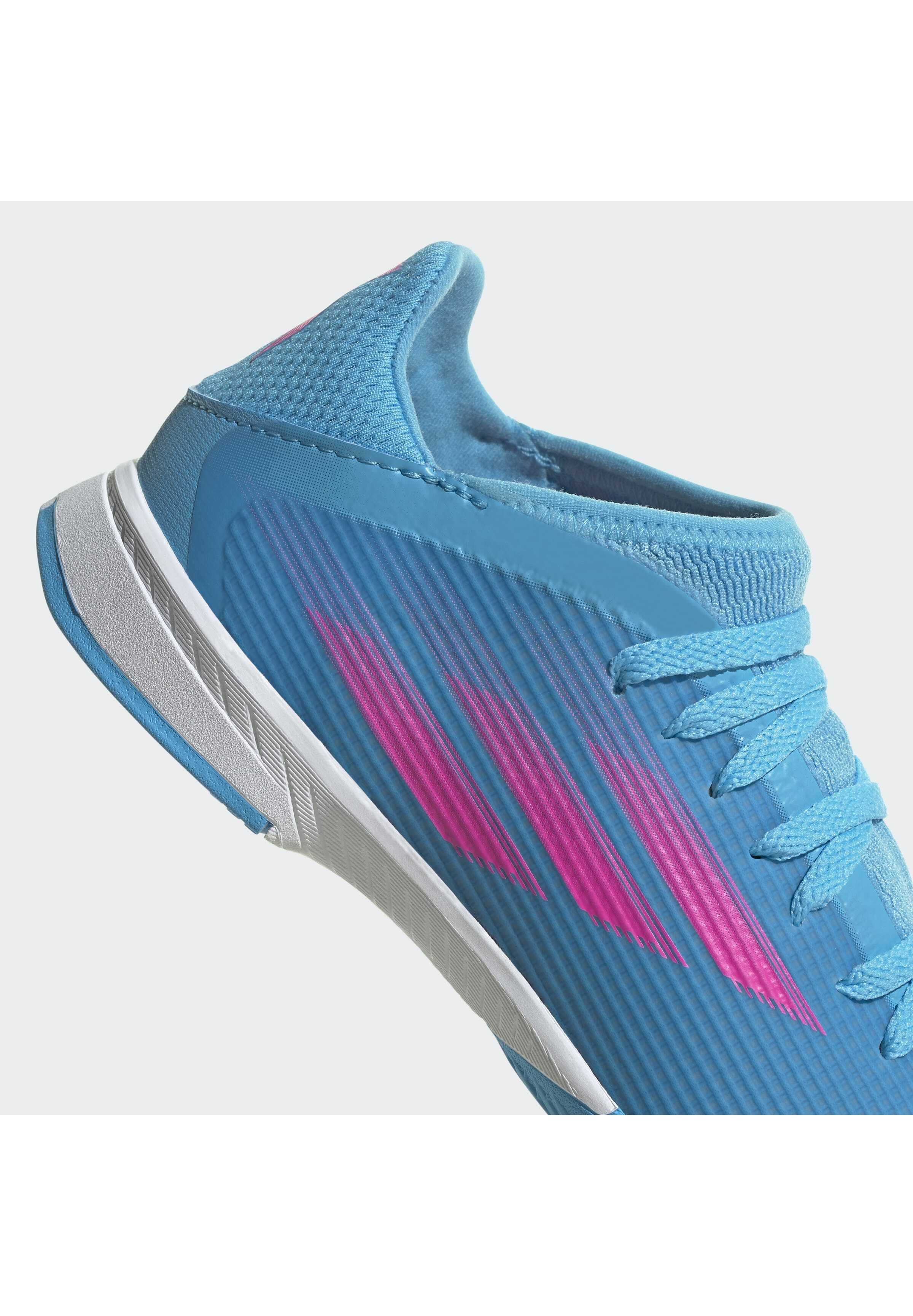 adidas Performance X SPEEDFLOW.3 IN UNISEX - Fußballschuh Halle -  blue/hellblau - Zalando.de