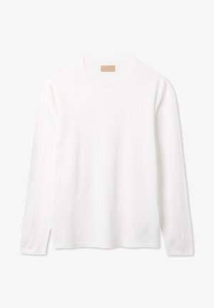 Falconeri ROUND NECK - Striktrøje - bianco