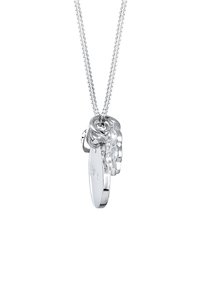 Elli SPARKLING LUCKY CLOVER - MIT KRISTALLEN VON SWAROVSKI® - Halsband - silver-coloured