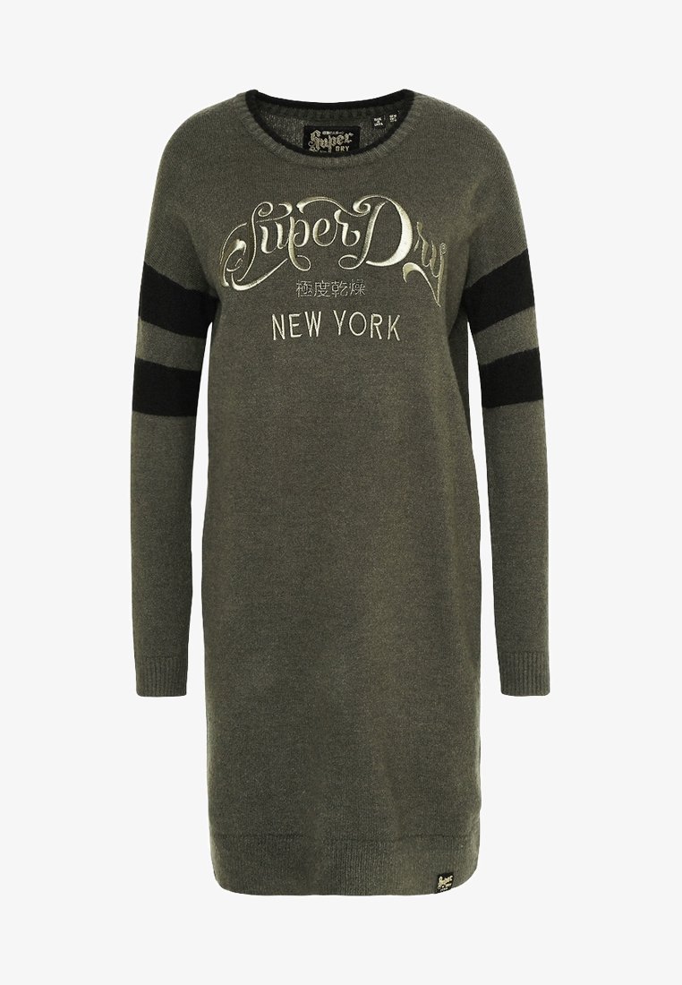 Superdry & Co Jumper dress - khaki - (Pre-owned) - Zalando.ie Superdry & Co Jumper dress - khaki - (Pre-owned) - Zalando.ie
