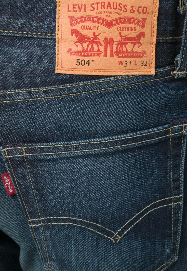 Levi's® REGULAR STRAIGHT FIT 504 - Jeans Straight Leg - tempted  midnight/dark-blue denim - Zalando.de levi's jeans 504