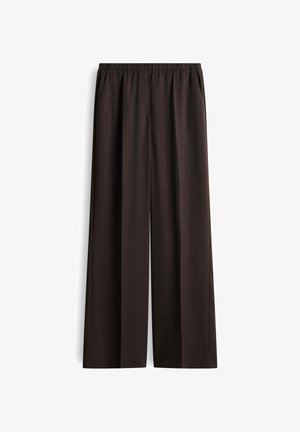 OPUS PANTS, OPUS PANTS WIDE LEG PANTS MUCIA SMOOTH - Stoffhose - affogato