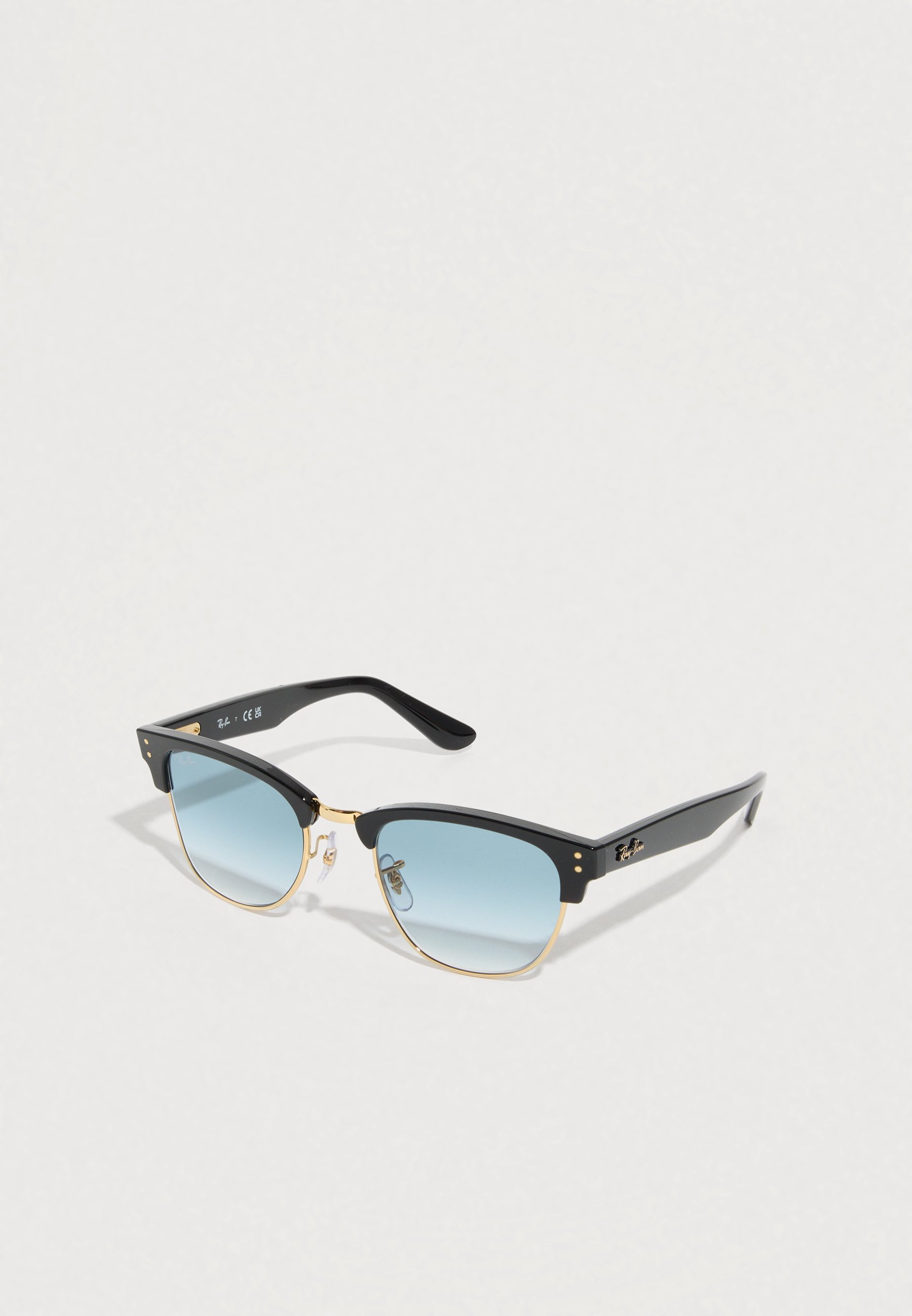 Ray-Ban Clubmaster Glasses in Black and Gold Accents blue light lenses Ray-Ban RB4416 New Clubmaster Sunglasses | LensCrafters main image 3