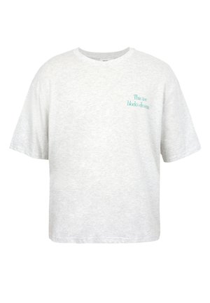 YOURTURN, UNISEX - Μπλουζάκι με στάμπα - light grey melange