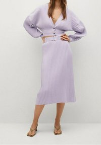 Mango Strickjacke - purple