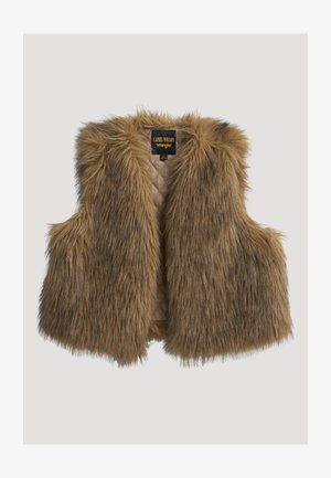 Wrangler, WRANGLER X LAINEY WILSON FAUX FUR VEST - Vesta - brown