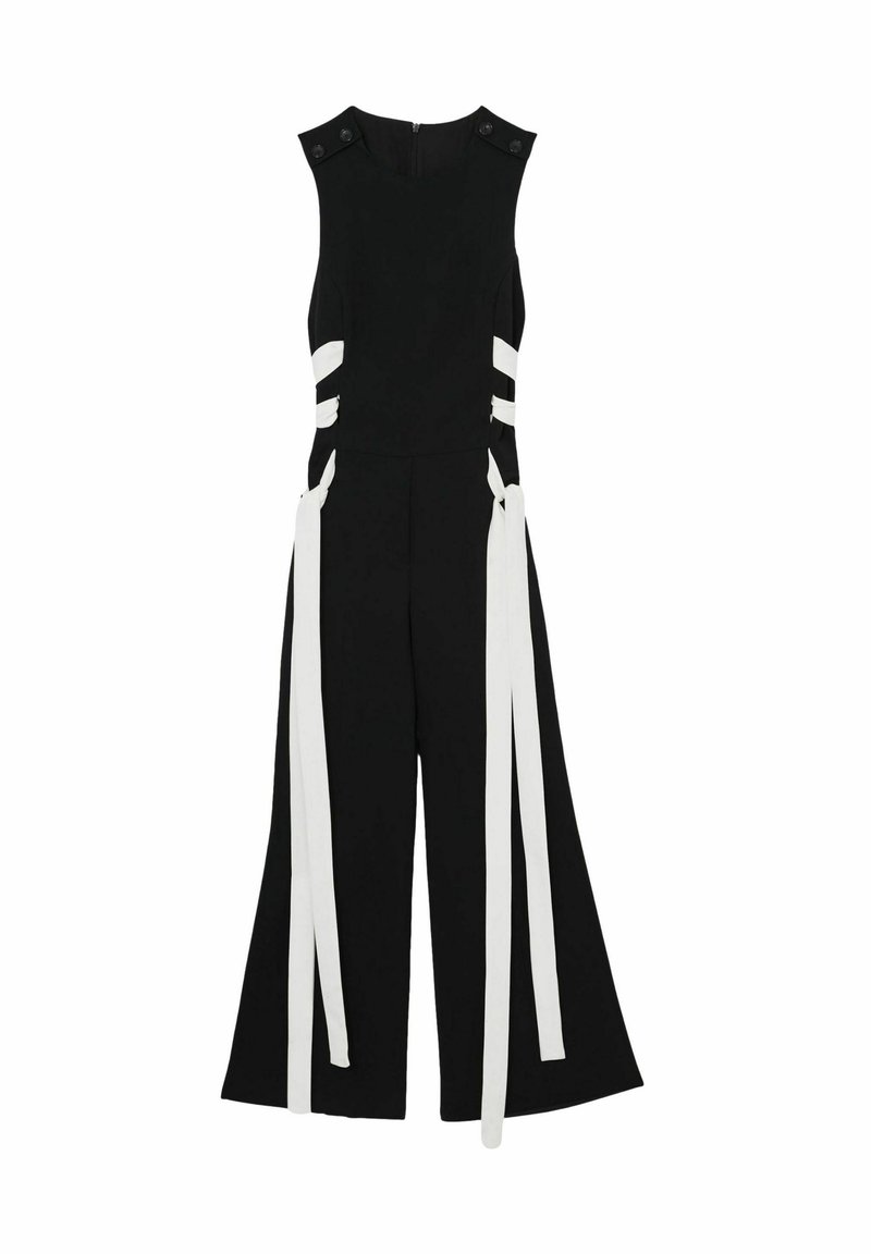 Reiss SIDE WIDE-LEG - Kezeslábas - navy/white