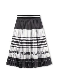 KARL LAGERFELD KIDS SKIRT - A-vonalú szoknya - black /charcoal grey
