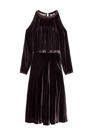 AllSaints, CHRISSY MIDI DRESS - Robe de jour - velvet aubergine