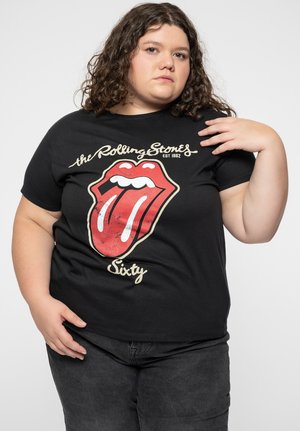 THE ROLLING STONES SIXTY PLASTERED TONGUE - Print T-shirt - black