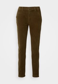 CROPPED PANTS - Trousers - brown