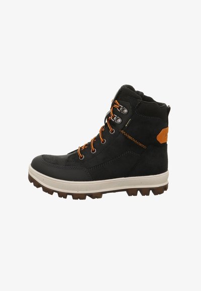 Bottines à lacets - schwarz orange