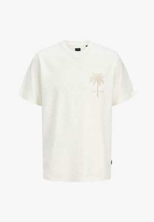 Jack & Jones PREMIUM, JPRBLAEMMETT TEE - T-shirt imprimé - cloud dancer