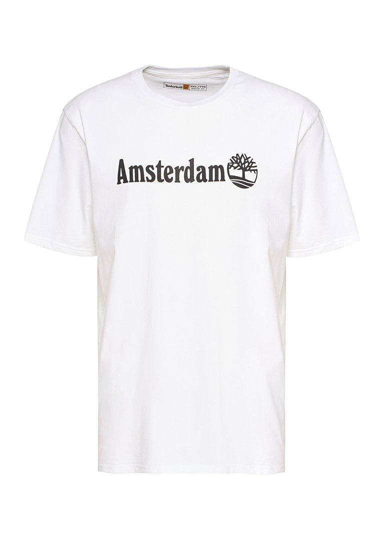 Timberland T-shirt print wit Timberland T-shirt print wit