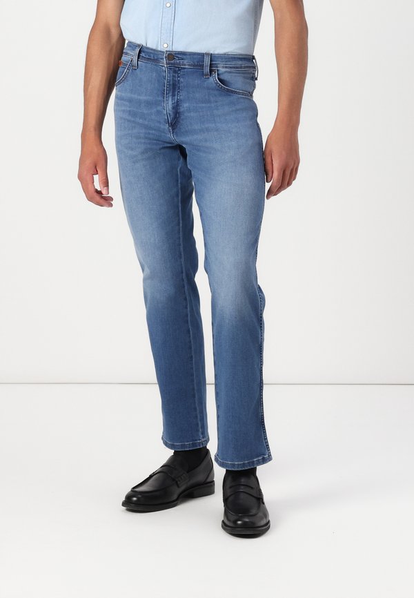 TEXAS - Straight leg jeans - sage