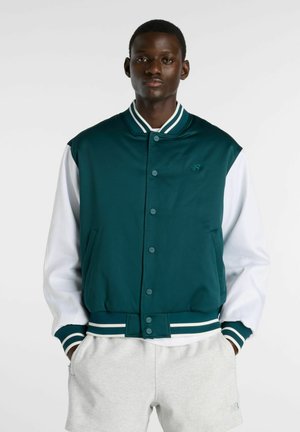 New Balance ATHLETICS VARSITY JACKET - Bomberjacks - medusa green sea salt