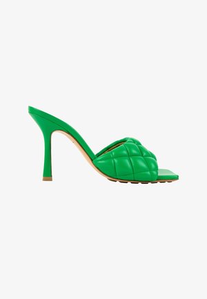 Bottega Veneta, Mules à talons - green