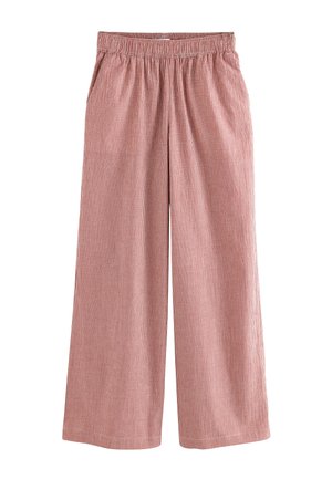 Next, GINGHAM WIDE - Stoffhose - red