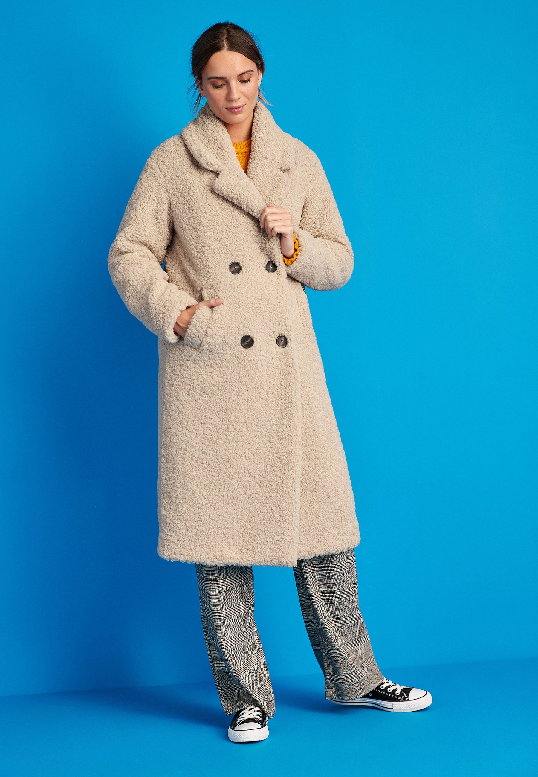 Next Borg Longline Coat - Winter coat 
