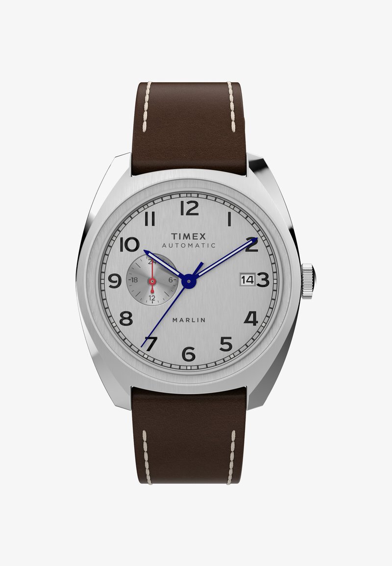 Horloge Heren - Leren Band - Chronograaf - Blauw - Lazy Cat Sieraden Horloge Heren - Leren Band - Chronograaf - Blauw - Lazy Cat Sieraden