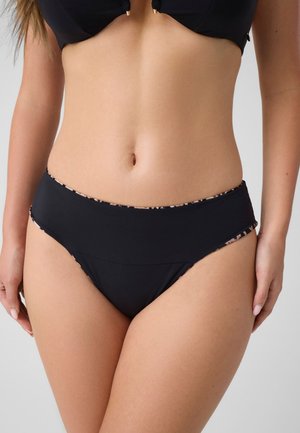 Guess, WENDBARE BIKINIHOSEN - Bas de bikini - animalprint schwarz