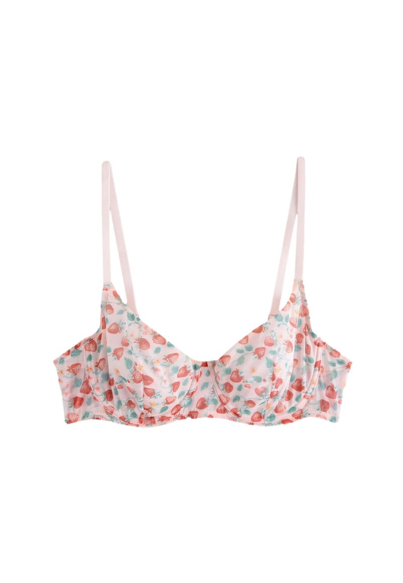 Next NON PADDED BALCONY - Underwired bra - strawberry print/red - Zalando