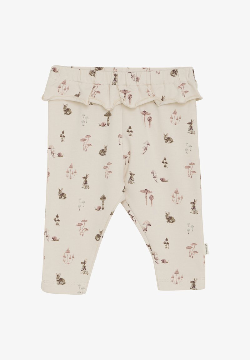 Minymo ALL OVER PRINT - Leggings - sandshell