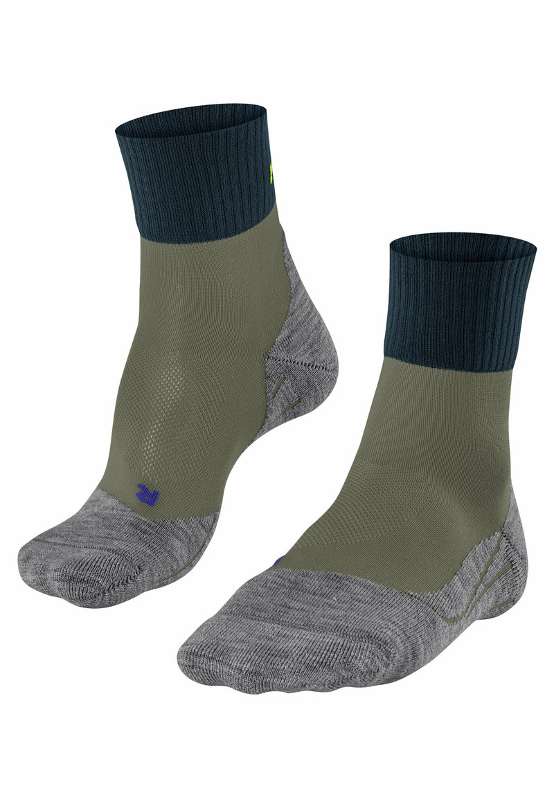 FALKE TK2 COOL SHORT TREKKING MEDIUM CUSHIONING - Calze sportive - green