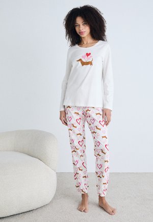 LASCANA VIVANCE DREAMS BY LASCANA VALENTINE - Pyjama set - brown/white