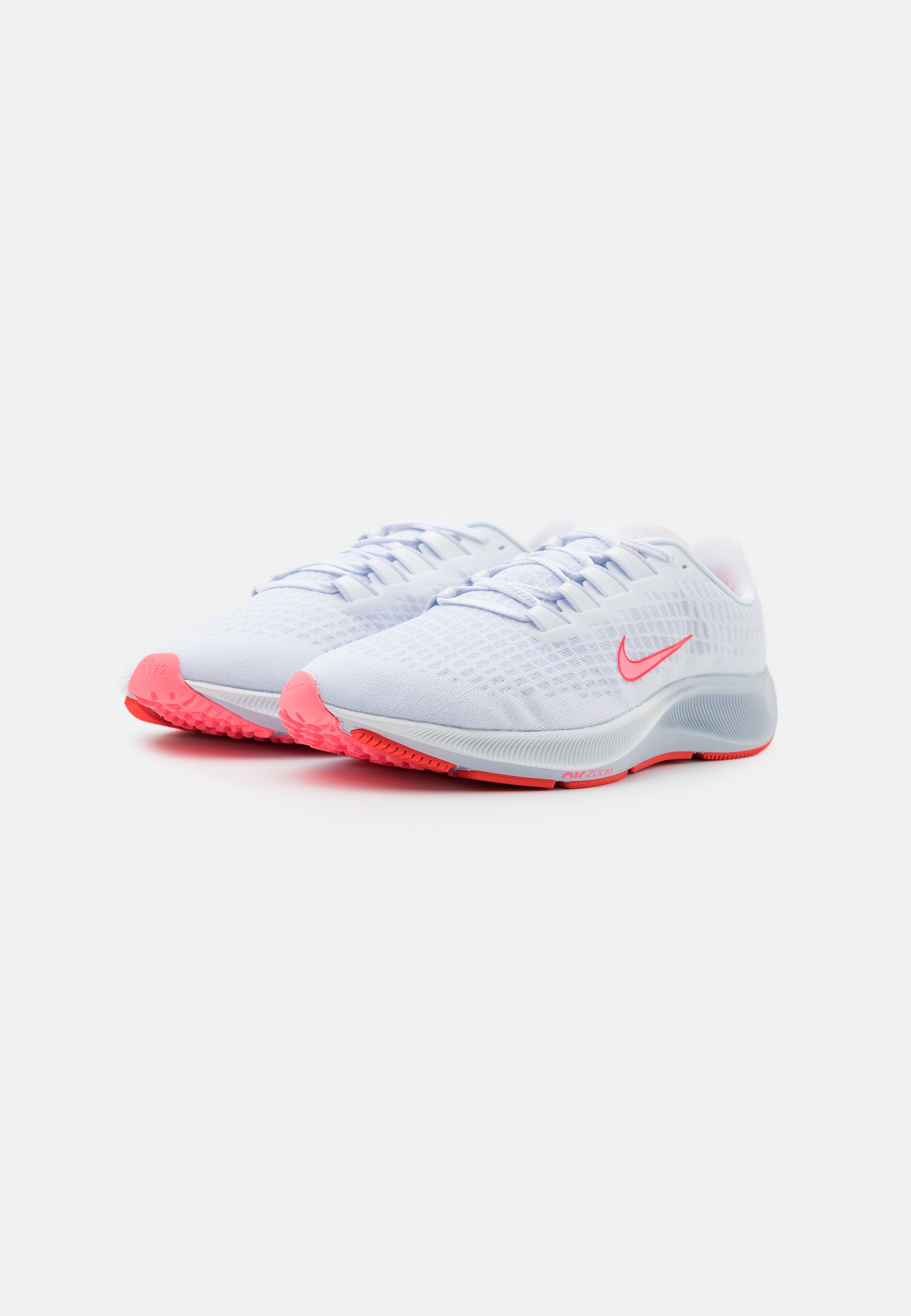 Nike Performance AIR ZOOM PEGASUS 37 VT - Hardloopschoenen neutraal -  white/sunset pulse/bright crimson/wit - Zalando.nl