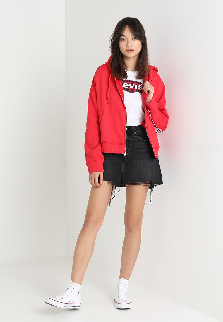 Levi's® DECONSTRUCTED SKIRT - Gonna di jeans - black denim/nero denim -  Zalando.it