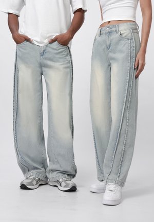 UNISEX - Relaxed fit jeans - reload light blue denim