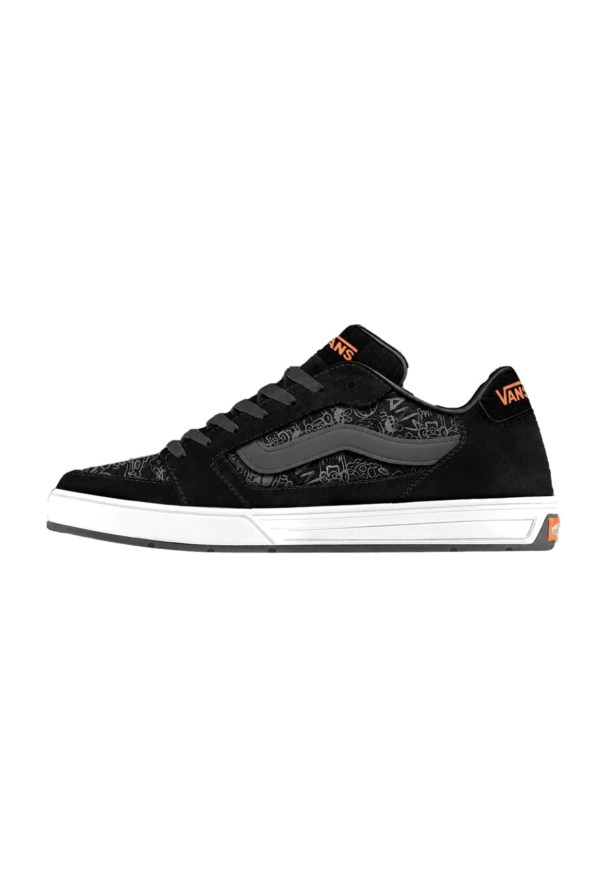 Vans CALDRONE - Trainers - skate black/orange