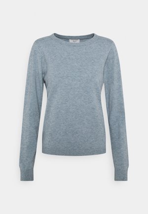 OBJTHESS CREW NECK - Svetr - blue mirage/melange