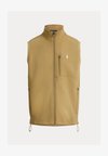DOUBLE-KNIT MOCKNECK VEST - Γιλέκο - desert tan