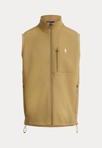 DOUBLE-KNIT MOCKNECK VEST - Liemenė - desert tan